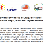 Lire la suite à propos de l’article Les Voyageurs français interpellent l’ONU face à une escalade répressive sans précédent  